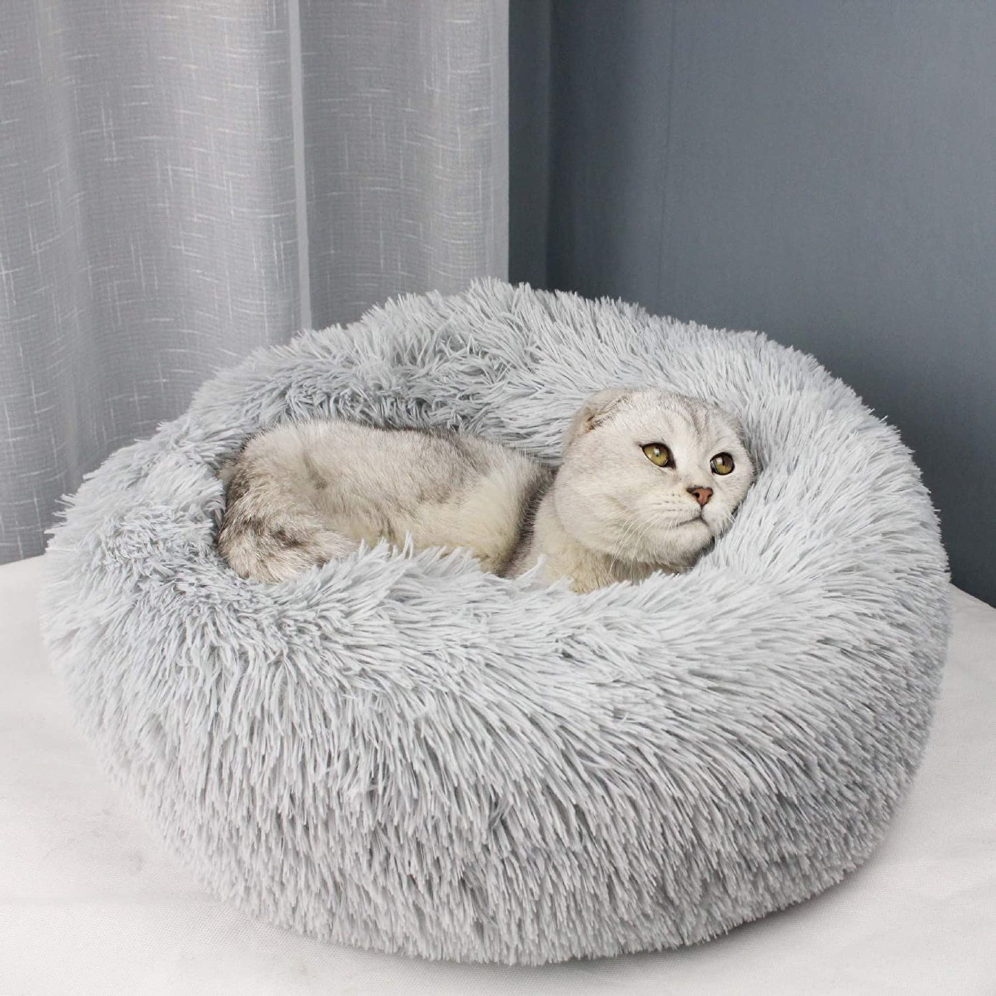 cat bed grey