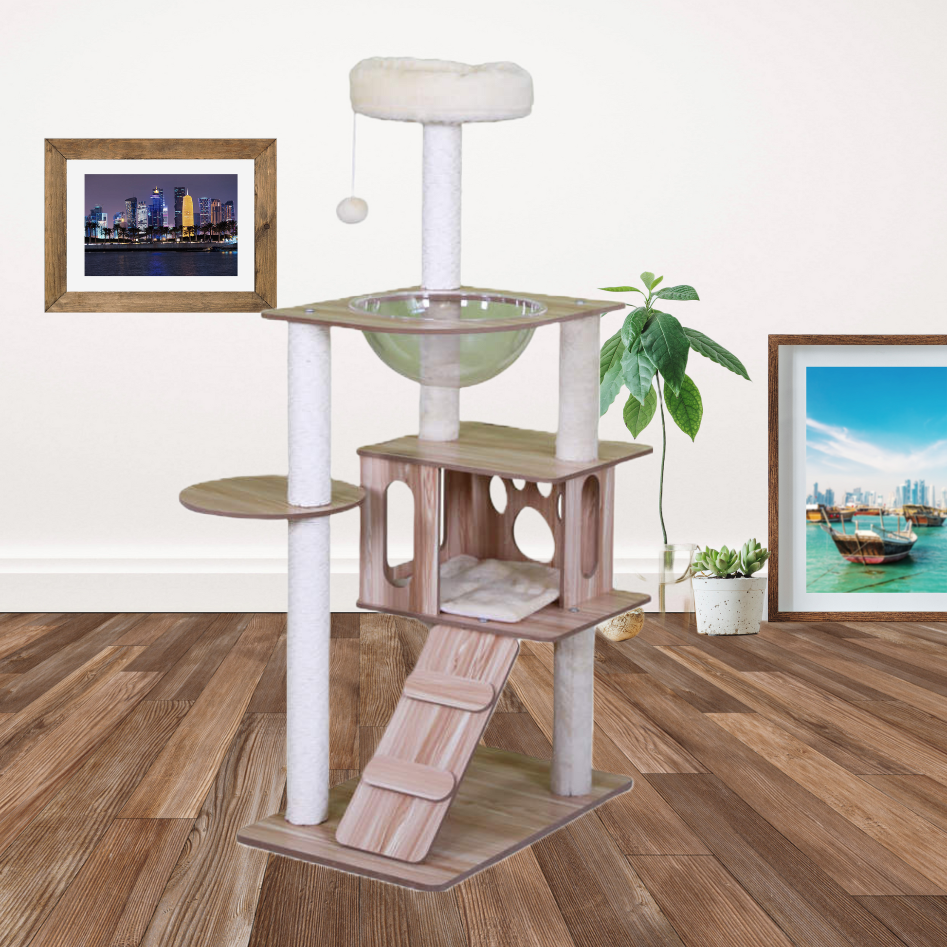 Multi Level Cat Tree - 130cm