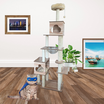 Large Cat Tree - 4 levels - 1.90m